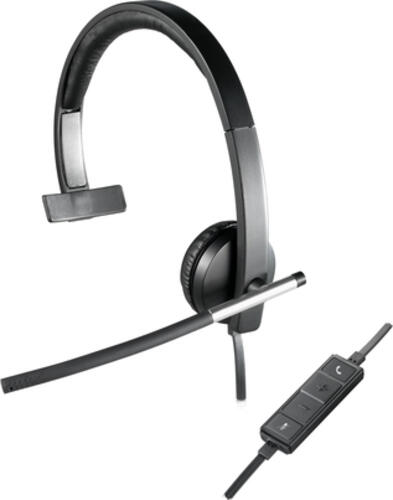 Logitech H650e Kopfhörer Kabelgebunden Kopfband Büro/Callcenter USB Typ-A Schwarz, Silber