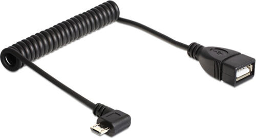 DeLOCK 83354 USB Kabel USB 2.0 0,5 m Micro-USB B USB A Schwarz