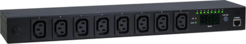 Inter-Tech SW-1081 Stromverteilereinheit (PDU) 8 AC-Ausgänge 1U Schwarz