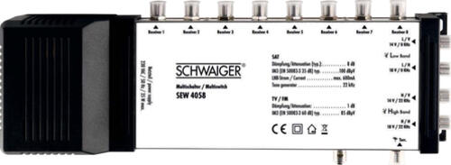 Schwaiger SEW4058531 Satblock-Verteilung 5 Eingänge 8 Ausgänge