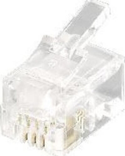 Equip 121111 Drahtverbinder RJ-11 (4P4C) Transparent