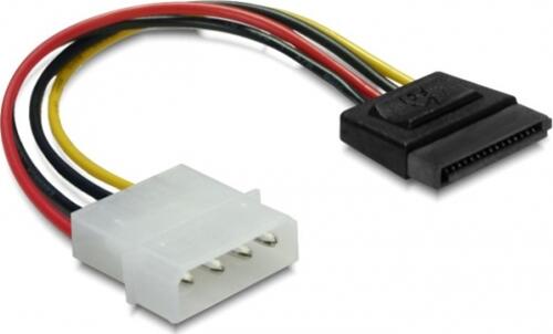 DeLOCK 15pin SATA > 4pin straight Cable 0,06 m