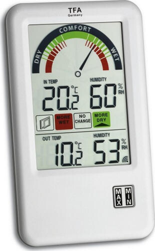 TFA-Dostmann 30.3045.IT Digitale Wetterstation Weiß