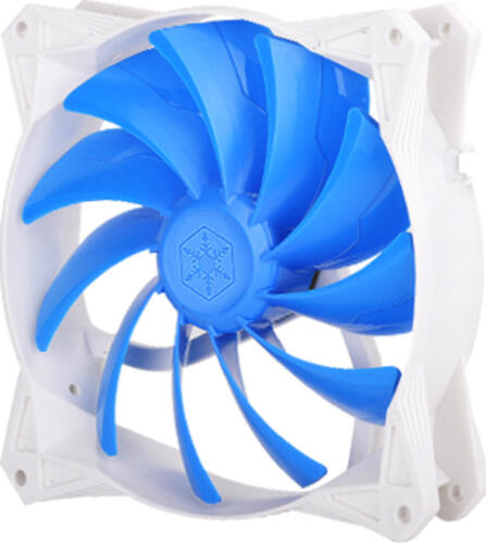 Silverstone SST-FQ122 Computerkühlsystem Computergehäuse Ventilator 12 cm Blau, Weiß