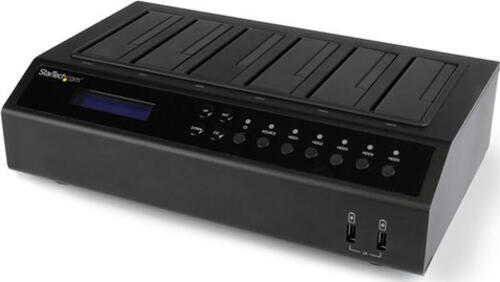 StarTech.com USB 3.0 / eSATA 6 Bay Festplatten Dock Kopierstation - 1:5 HDD / SSD Kloner und Eraser