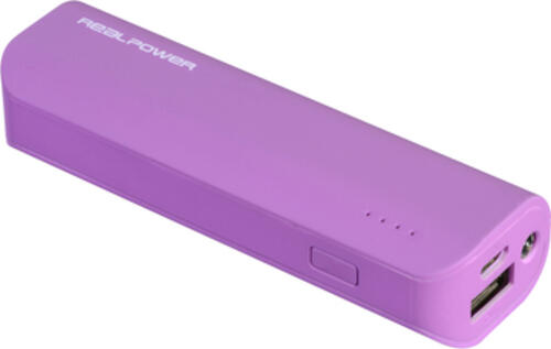 RealPower PB-2600 Lithium-Ion (Li-Ion) 2600 mAh Pink