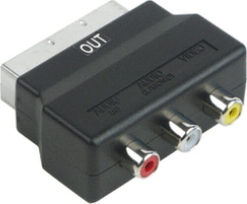 Schwaiger SCA7310 531 SCART (21-pin) 3 x RCA Schwarz