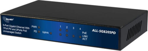 ALLNET ALL-SG8205PD Netzwerk-Switch Unmanaged L2 Gigabit Ethernet (10/100/1000) Power over Ethernet (PoE) Schwarz