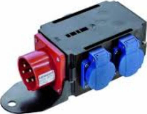 Bachmann 349.028 Netzstecker-Adapter Schwarz, Blau, Rot