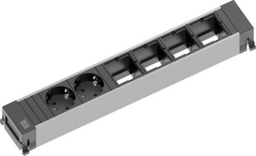 Bachmann 916.025 Verlängerungskabel 0,1 m 2 AC-Ausgänge Schwarz