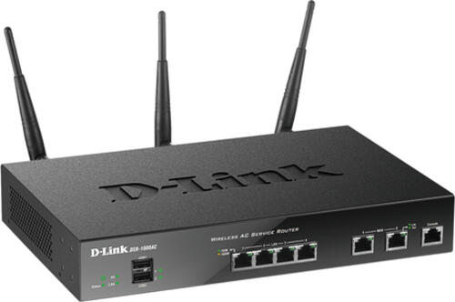 D-Link DSR-1000AC WLAN-Router Gigabit Ethernet Dual-Band (2,4 GHz/5 GHz) Schwarz