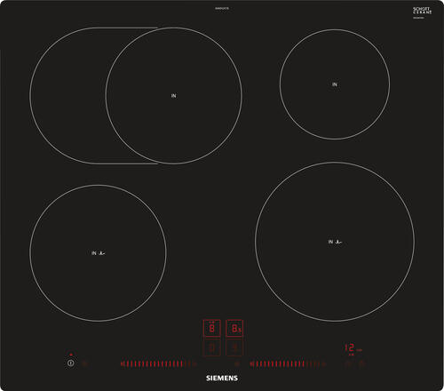 Siemens EH601LFC1E Kochfeld Schwarz Integriert Zonen-Induktionskochfeld 4 Zone(n)