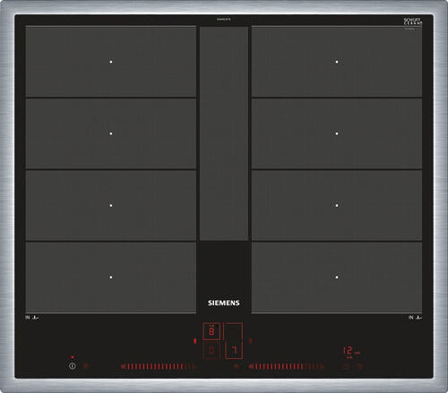 Siemens iQ700 Schwarz, Edelstahl Integriert Zonen-Induktionskochfeld 4 Zone(n)