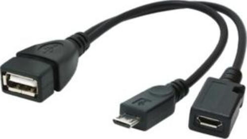 Gembird A-OTG-AFBM-04 USB Kabel 0,15 m Micro-USB B USB A Schwarz