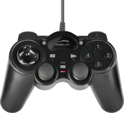 SPEEDLINK THUNDERSTRIKE Schwarz USB Gamepad Analog / Digital PC