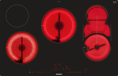 Siemens ET801LMP1D Kochfeld Schwarz Integriert Keramik 5 Zone(n)