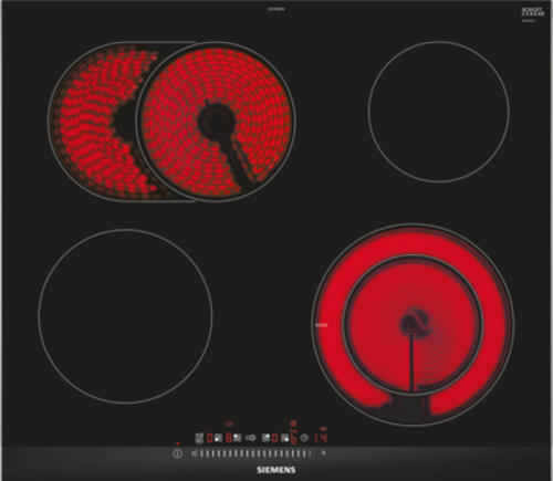 Siemens ET675FNP1E Kochfeld Schwarz, Edelstahl Integriert Keramik 4 Zone(n)