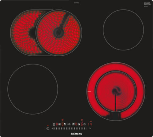 Siemens ET601FNP1E Kochfeld Schwarz, Edelstahl Integriert Keramik 4 Zone(n)