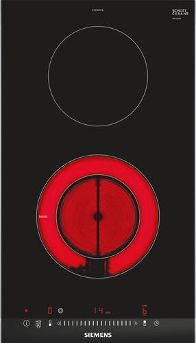 Siemens ET375FFP1E Kochfeld Schwarz, Edelstahl Integriert Keramik 2 Zone(n)