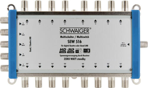 Schwaiger SEW516 531 Satblock-Verteilung 5 Eingänge 16 Ausgänge