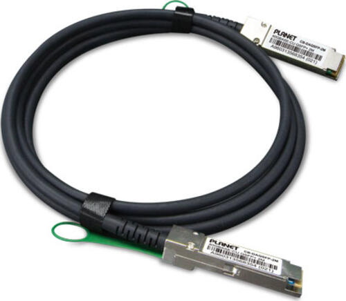 PLANET CB-DAQSFP-2M InfiniBand/Glasfaserkabel QSFP+ Schwarz, Grau