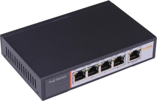 Lupus Electronics 10995 Netzwerk-Switch Fast Ethernet (10/100) Power over Ethernet (PoE) Schwarz