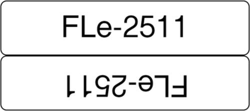 Brother FLE2511 Etiketten erstellendes Band Schwarz auf weiss