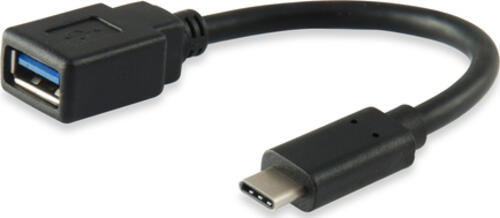 Equip 133455 USB Kabel USB 3.2 Gen 1 (3.1 Gen 1) 0,15 m USB C USB A Schwarz