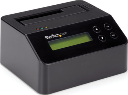 StarTech.com 1-Bay Festplatten Löscher, Selbständiges HDD/SSD Löschgerät, 4Kn, USB 3.0 auf SATA III (6 Gbit/s), 9 Löschmodi, LCD Bildschirm, DB9 Druckeranschluss, TAA konform