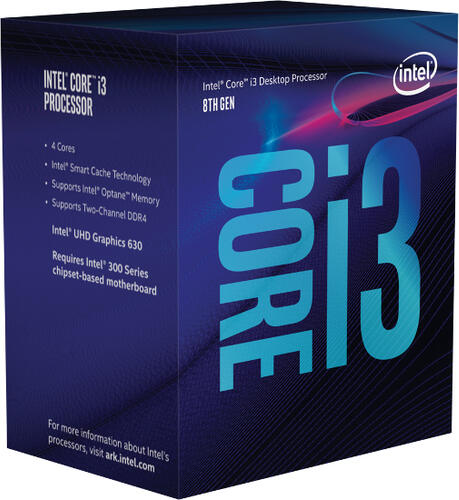 Intel Core i3-8100 Prozessor 3,6 GHz 6 MB Smart Cache