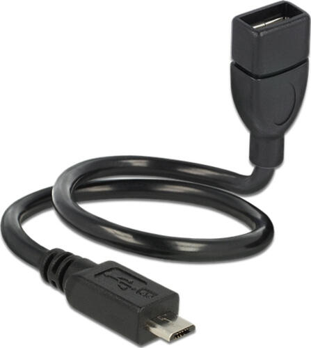 DeLOCK 83927 USB Kabel USB 2.0 0,35 m Micro-USB B USB A Schwarz