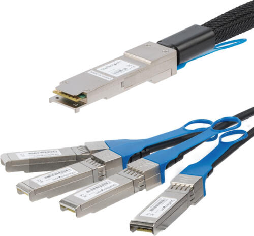 StarTech.com MSA konform QSFP+-Direktanschluss-Breakoutkabel Twinax - 1 m