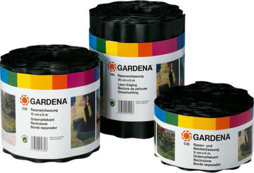 Gardena 532-20 Rasenkante Garten-Einfassungsrolle Kunststoff Schwarz