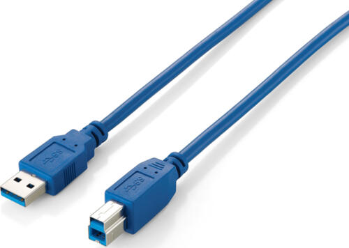 Equip 128291 USB Kabel USB 3.2 Gen 1 (3.1 Gen 1) 1 m USB A USB B Blau