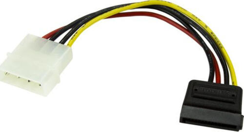 StarTech.com 15cm 4 Pin Molex auf SATA Kabel - LP4 / Serial-ATA Stromadapter