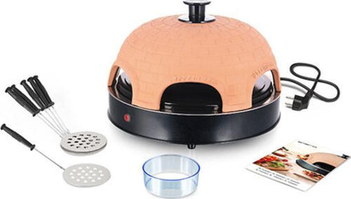 Emerio PO-115984 Pizzamacher/Ofen 6 Pizza/Pizzen 1200 W Schwarz, Orange