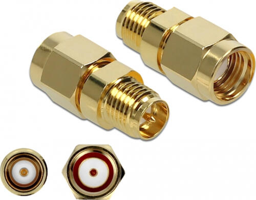 DeLOCK 89977 Kabeladapter RP-SMA Gold