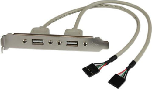 StarTech.com 2-Port USB A Slotblech-Adapter (Buchse)