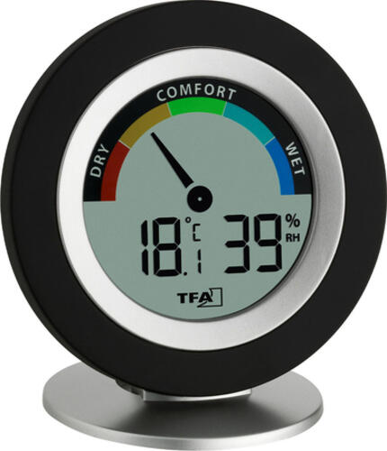 TFA-Dostmann 30.5019 Digitale Wetterstation Schwarz Akku