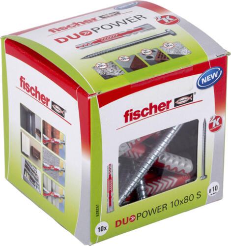 Fischer DUOPOWER 10 x 80 S LD Spreizdübel 80 mm