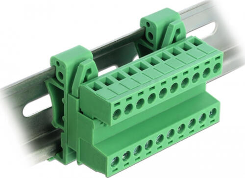 DeLOCK 66082 Anschlussblock 10-pin Grün