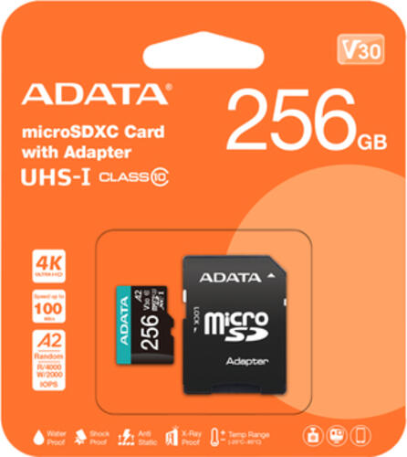 ADATA Premier Pro 256 GB MicroSDXC UHS-I Klasse 10