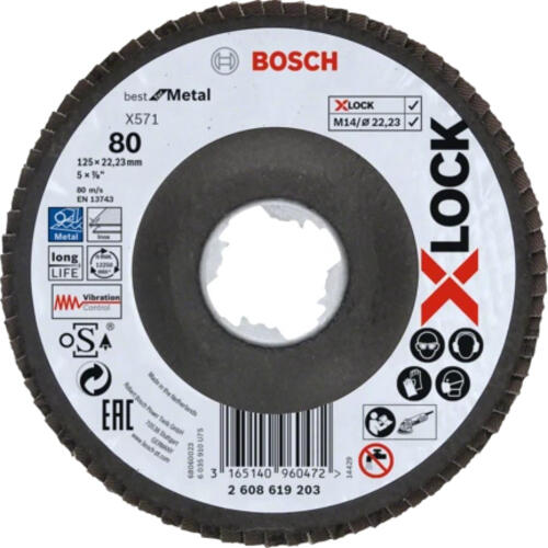 Bosch X-LOCK X571 BEST FOR METAL Schleifscheibe