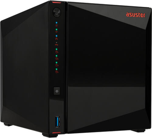 Asustor Nimbustor 4 AS5304T NAS Desktop Intel Celeron J4105 4 GB DDR4 0 TB ADM Schwarz