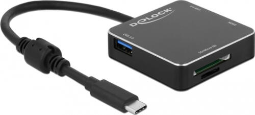 DeLOCK 64045 laptop-dockingstation & portreplikator USB 3.2 Gen 1 (3.1 Gen 1) Type-A Schwarz