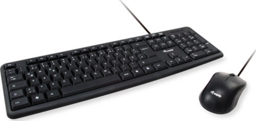 Equip 245201 Tastatur Maus enthalten Büro USB QWERTY Spanisch Schwarz