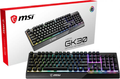 MSI Vigor GK30 Tastatur Gaming USB QWERTZ Deutsch Schwarz