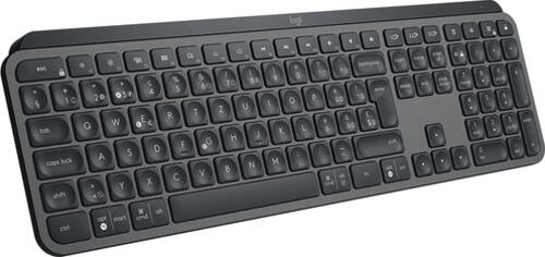 Logitech MX Keys Tastatur Universal RF Wireless + Bluetooth QWERTZ Schweiz Graphit