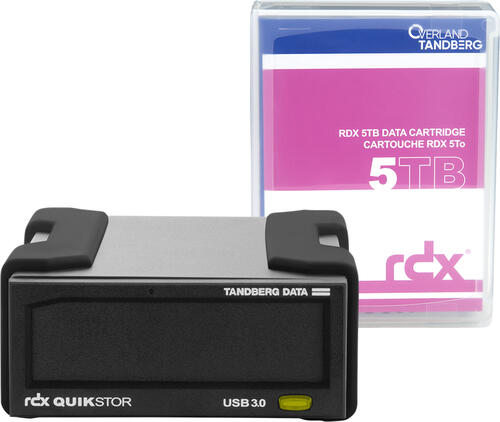 TANDBERG RDX External drive kit with 5TB black USB3+