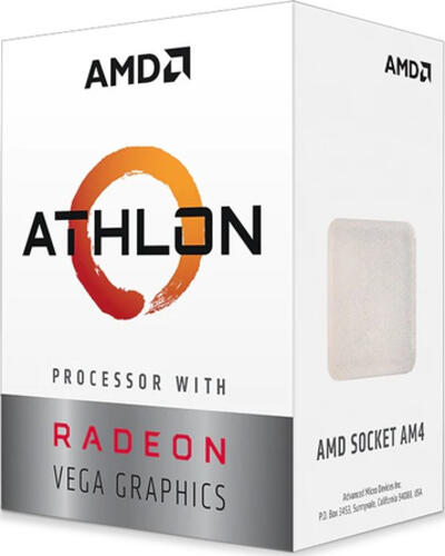 AMD Athlon 3000G (Raven Ridge), 2C/4T, 3.50GHz, boxed, Sockel AMD AM4 (PGA1331), Raven Ridge CPU